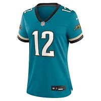 Maillot de match rétro Nike Travis Hunter Teal Jacksonville Jaguars Alternate 2 Prowler pour femme