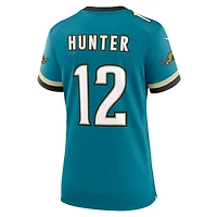 Maillot de match rétro Nike Travis Hunter Teal Jacksonville Jaguars Alternate 2 Prowler pour femme