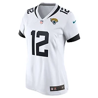 Maillot de match Nike Travis Hunter blanc des Jaguars Jacksonville pour femmes