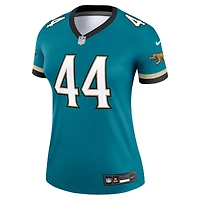 Haut de performance pour femme Nike Travon Walker Prowler Throwback Teal Jacksonville Jaguars Alternate Legend Player