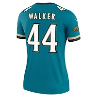 Haut de performance pour femme Nike Travon Walker Prowler Throwback Teal Jacksonville Jaguars Alternate Legend Player