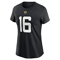 Women's Nike Trevor Lawrence Black Jacksonville Jaguars Name & Number T-Shirt