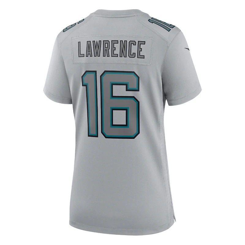 Maillot Nike Trevor Lawrence pour femme, gris, Jacksonville Jaguars Atmosphere Fashion Game