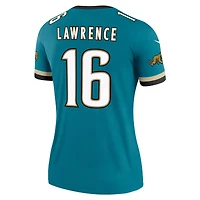 Haut Nike Trevor Lawrence Prowler Throwback Teal Jacksonville Jaguars Alternate Legend Player Performance pour femme