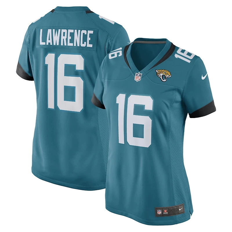 Maillot de match des Jacksonville Jaguars Nike Trevor Lawrence pour femme, bleu sarcelle