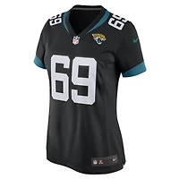 Maillot de match Nike Tyler Shatley pour femme, noir, Jacksonville Jaguars