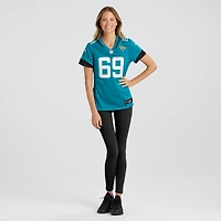 Women's Nike Tyler Shatley Teal Jacksonville Jaguars Game Jersey