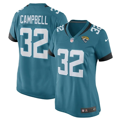 Women's Nike Tyson Campbell Teal Jacksonville Jaguars Game Jersey