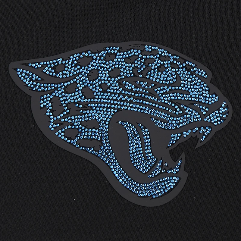 Sweat à capuche court imprimé de bijoux Jacksonville Jaguars Pro Standard pour femme, noir