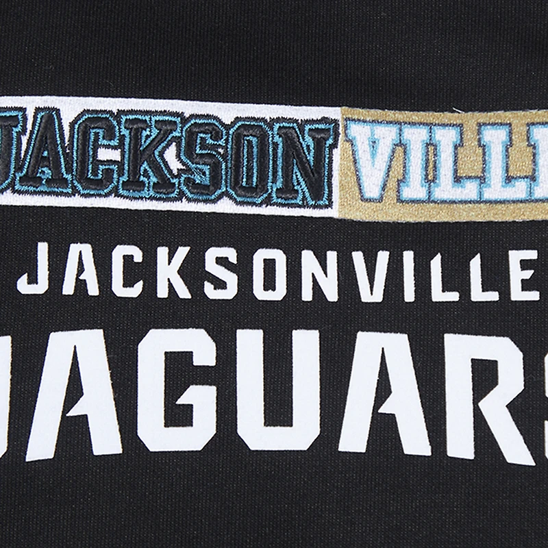 Women's Pro Standard Black Jacksonville Jaguars Split Logo Full-Zip Hoodie