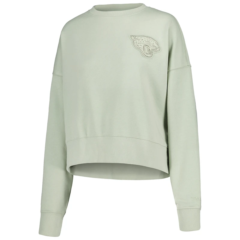 Sweat-shirt neutre Pro Standard vert clair des Jacksonville Jaguars pour femmes