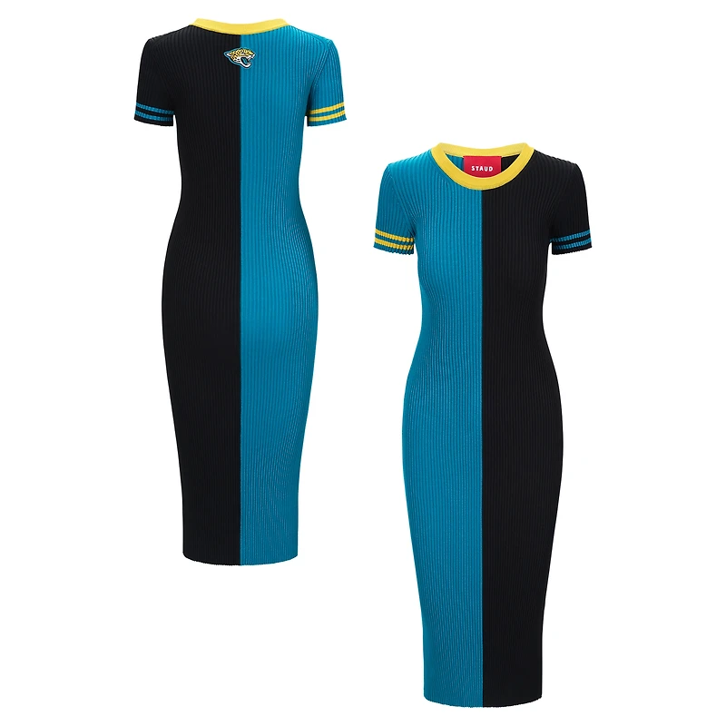 Women's STAUD Teal/Black Jacksonville Jaguars Colleen Dress