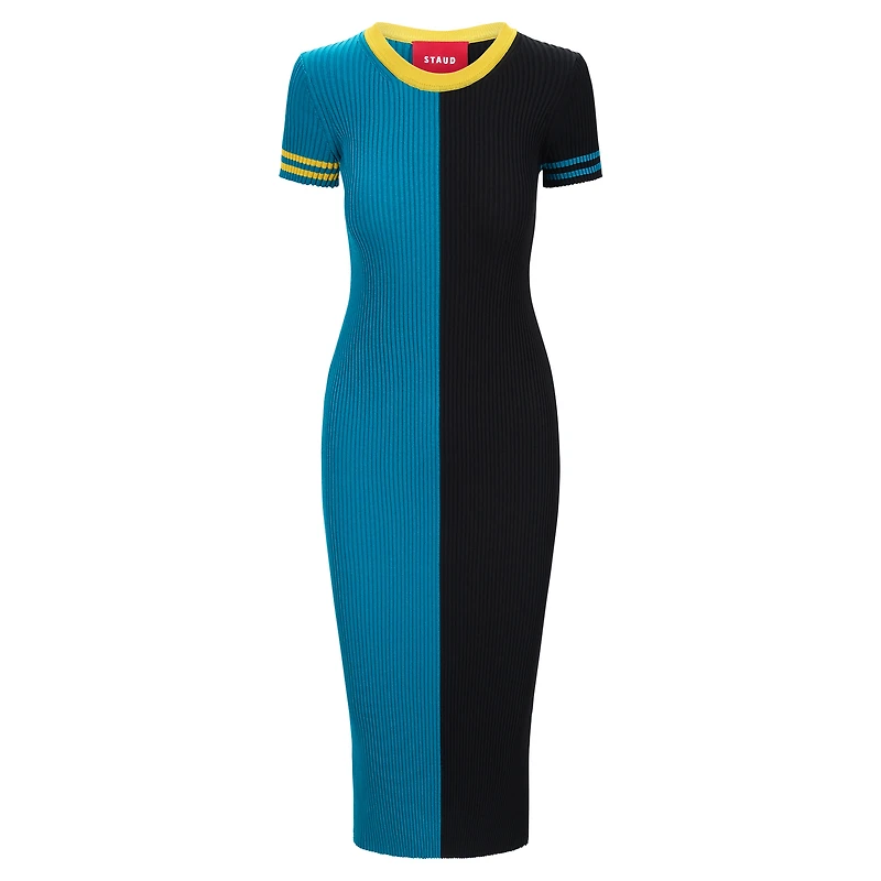 Women's STAUD Teal/Black Jacksonville Jaguars Colleen Dress