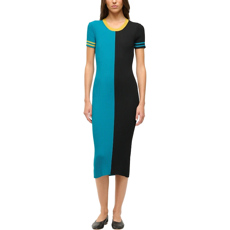 Women's STAUD Teal/Black Jacksonville Jaguars Colleen Dress