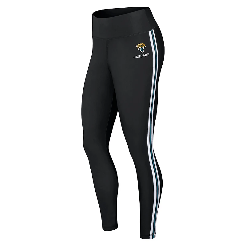 Women's WEAR by Erin Andrews Black Jacksonville Jaguars Color Block Leggings