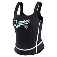 Women's WEAR by Erin Andrews Black Jacksonville Jaguars Square Neck Tank Top