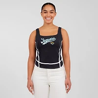Women's WEAR by Erin Andrews Black Jacksonville Jaguars Square Neck Tank Top