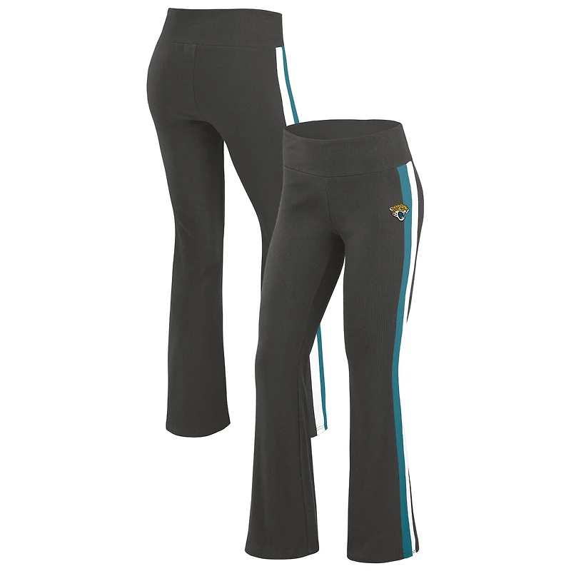 Women's WEAR by Erin Andrews Black Jacksonville Jaguars Tri-Blend Yoga Pants