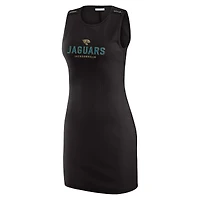Women's WEAR by Erin Andrews x Gracie Hunt Black Jacksonville Jaguars Ribbed Tank Dress