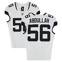 Yasir Abdullah Jacksonville Jaguars Game-Used #56 White Nike Jersey vs. Indianapolis Colts on December 28, 2025