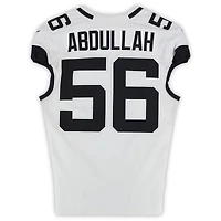 Yasir Abdullah Jacksonville Jaguars Game-Used #56 White Nike Jersey vs. Indianapolis Colts on December 28, 2025