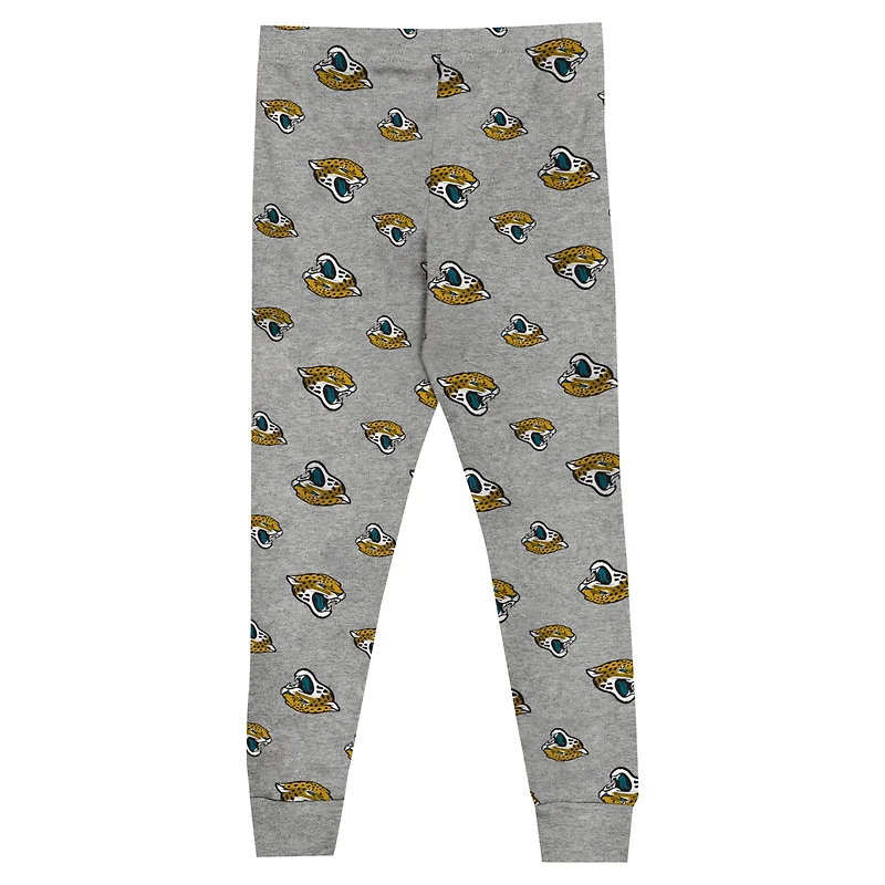 Ensemble de nuit t-shirt et pantalon à manches longues pour jeunes Jacksonville Jaguars