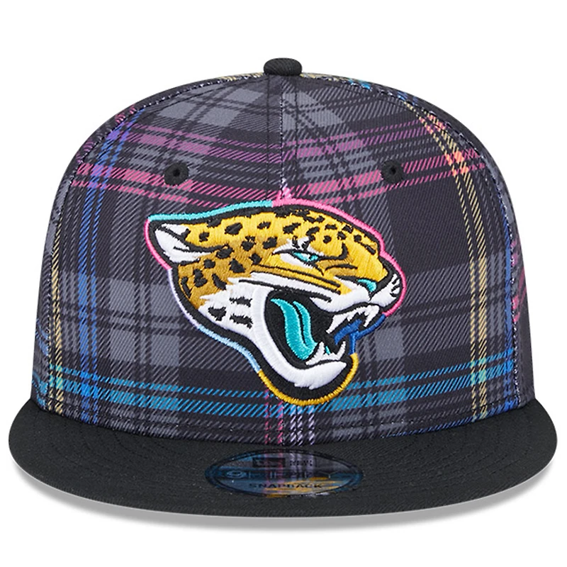 Casquette Snapback 9FIFTY Crucial Catch 2024 NFL Jacksonville Jaguars New Era noire pour jeunes