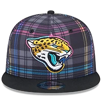 Casquette Snapback 9FIFTY Crucial Catch 2024 NFL Jacksonville Jaguars New Era noire pour jeunes