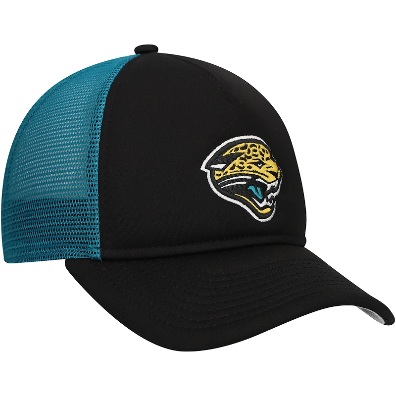 Casquette ajustable A-Frame 9FORTY Trucker noire Jacksonville Jaguars pour jeunes New Era