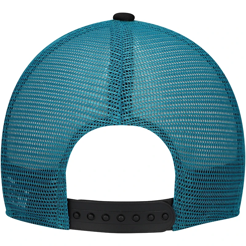 Casquette ajustable A-Frame 9FORTY Trucker noire Jacksonville Jaguars pour jeunes New Era