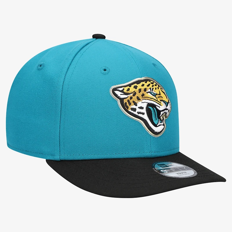 Youth New Era  Teal/Black Jacksonville Jaguars 2026 NFL Draft Pre-Curved 9FIFTY Snapback Hat