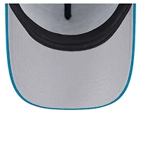 Casquette réglable de camionneur A-Frame 9FORTY Jacksonville Jaguars New Era bleu sarcelle pour jeune