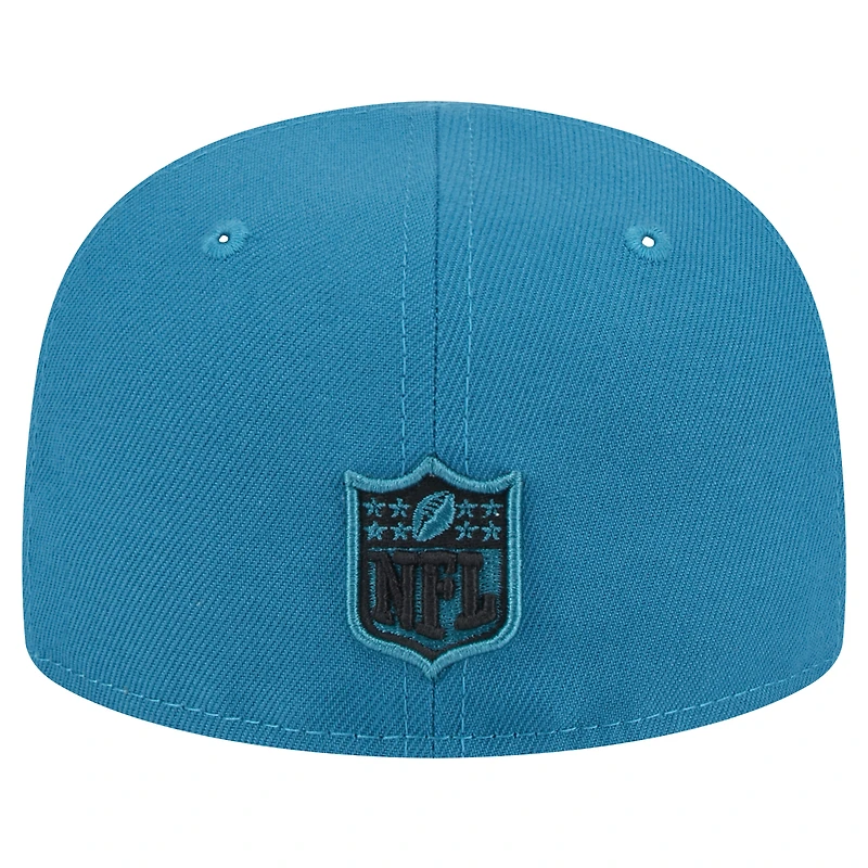 Youth New Era Teal Jacksonville Jaguars  Main 59FIFTY Fitted Hat