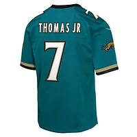 Maillot Nike Brian Thomas Jr. Teal Jacksonville Jaguars Alternate 2 Prowler Throwback Game pour jeune