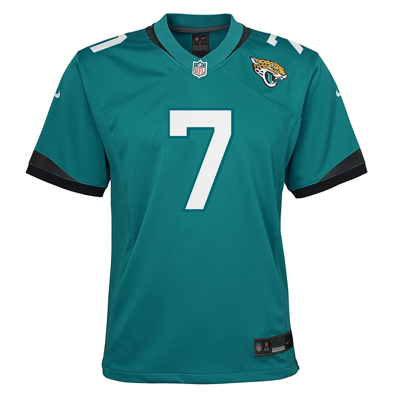 Maillot Nike Brian Thomas Jr. Teal Jacksonville Jaguars Team Game pour jeune
