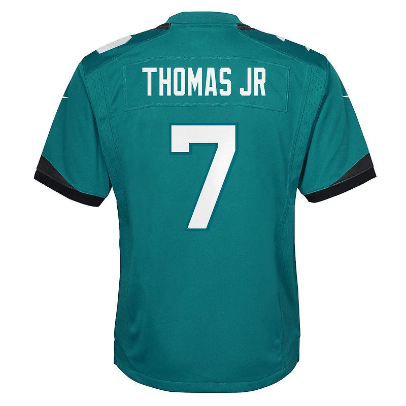 Maillot Nike Brian Thomas Jr. Teal Jacksonville Jaguars Team Game pour jeune