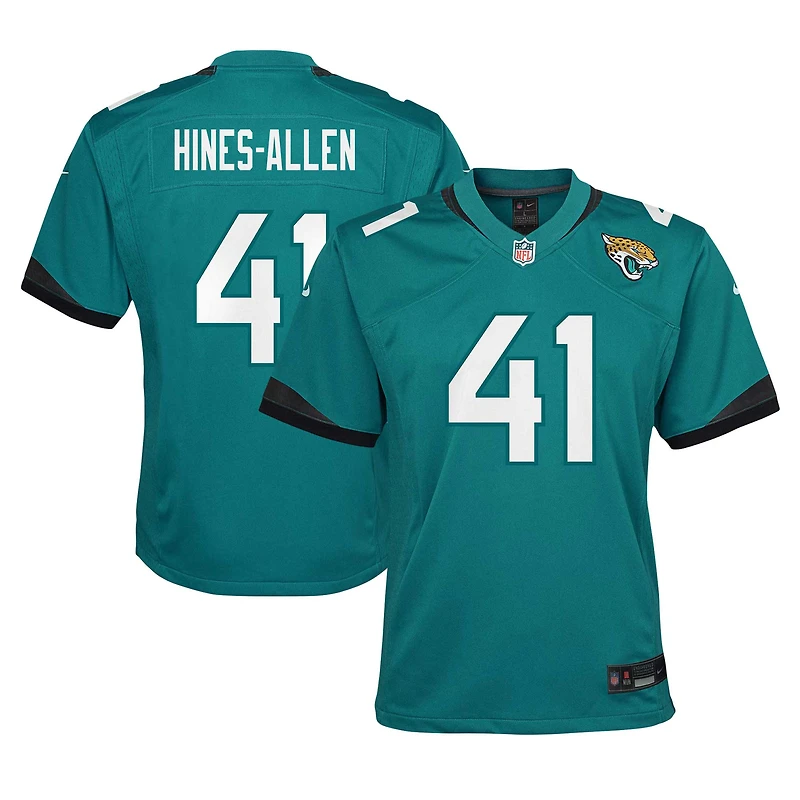 Maillot Nike Josh Hines-Allen Teal des Jaguars de Jacksonville pour jeune