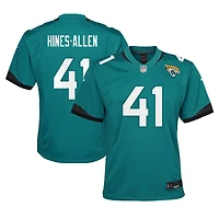 Youth Nike Josh Hines-Allen Teal Jacksonville Jaguars Game Jersey