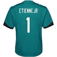 Maillot Nike Travis Etienne Teal des Jaguars de Jacksonville pour jeunes