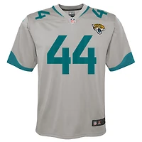 Maillot de jeu inversé Nike Travon Walker pour jeunes des Jacksonville Jaguars, argent