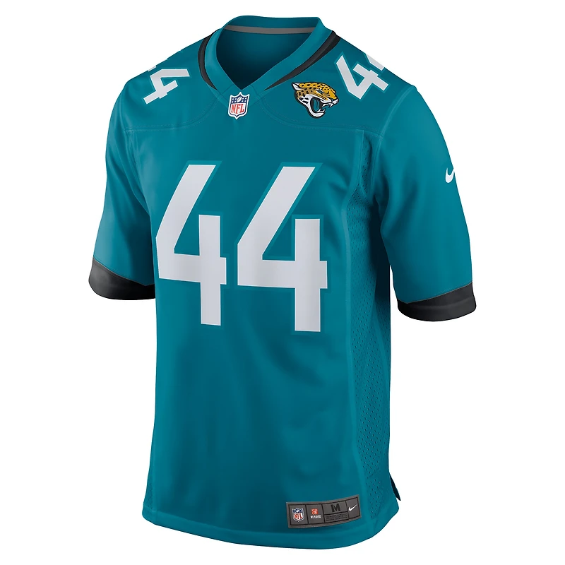 Maillot de match Nike Travon Walker Teal des Jaguars Jacksonville pour jeune
