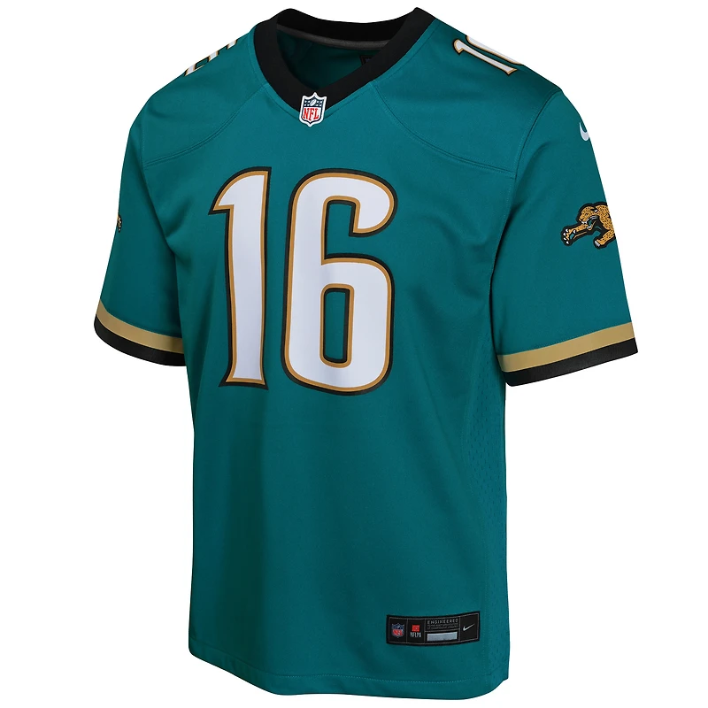 Youth Nike Trevor Lawrence Teal Jacksonville Jaguars Game Jersey