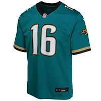 Youth Nike Trevor Lawrence Teal Jacksonville Jaguars Game Jersey