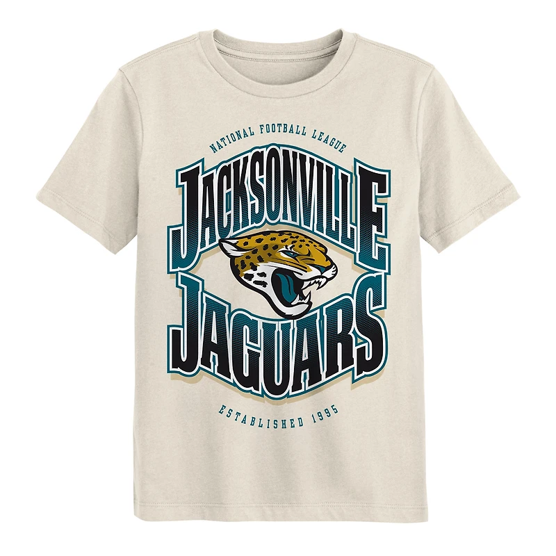 T-shirt crème Youth Outerstuff des Jaguars de Jacksonville Huddle