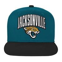 Casquette Snapback Essentials Jacksonville Jaguars bleu sarcelle pour jeunes Outerstuff