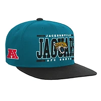 Casquette Snapback rétro Deadstock des Jacksonville Jaguars sarcelle pour jeunes