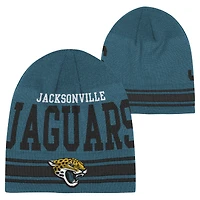 Bonnet en tricot rétro bleu sarcelle pour jeunes des Jaguars de Jacksonville