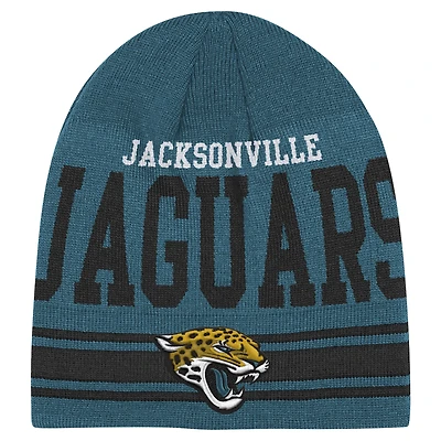 Bonnet en tricot rétro bleu sarcelle pour jeunes des Jaguars de Jacksonville