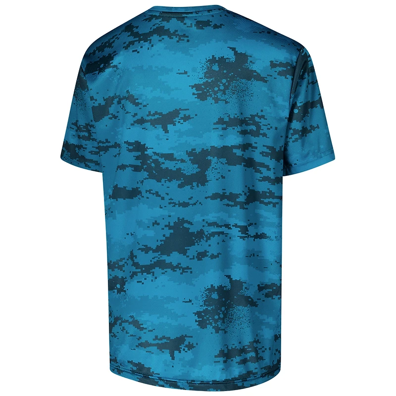 T-shirt de mêlée pour jeunes des Jaguars Jacksonville bleu sarcelle