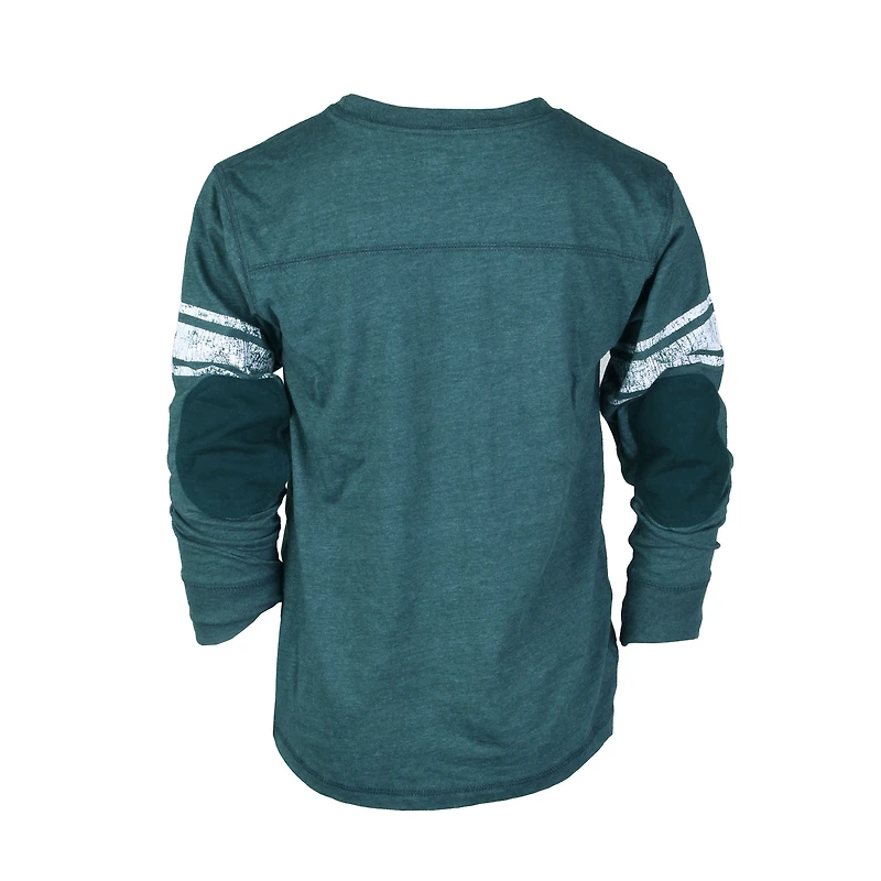 T-shirt de football à manches longues bleu sarcelle pour jeunes, Wes & Willy, des Jaguars Jacksonville